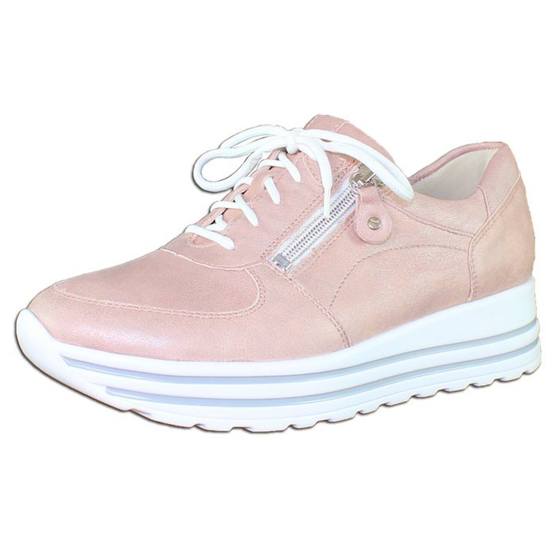 Pantofi piele naturala dama - roz, Waldlaufer